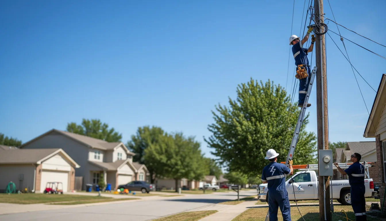 Residential electrician providing installation services in Weldon, IL